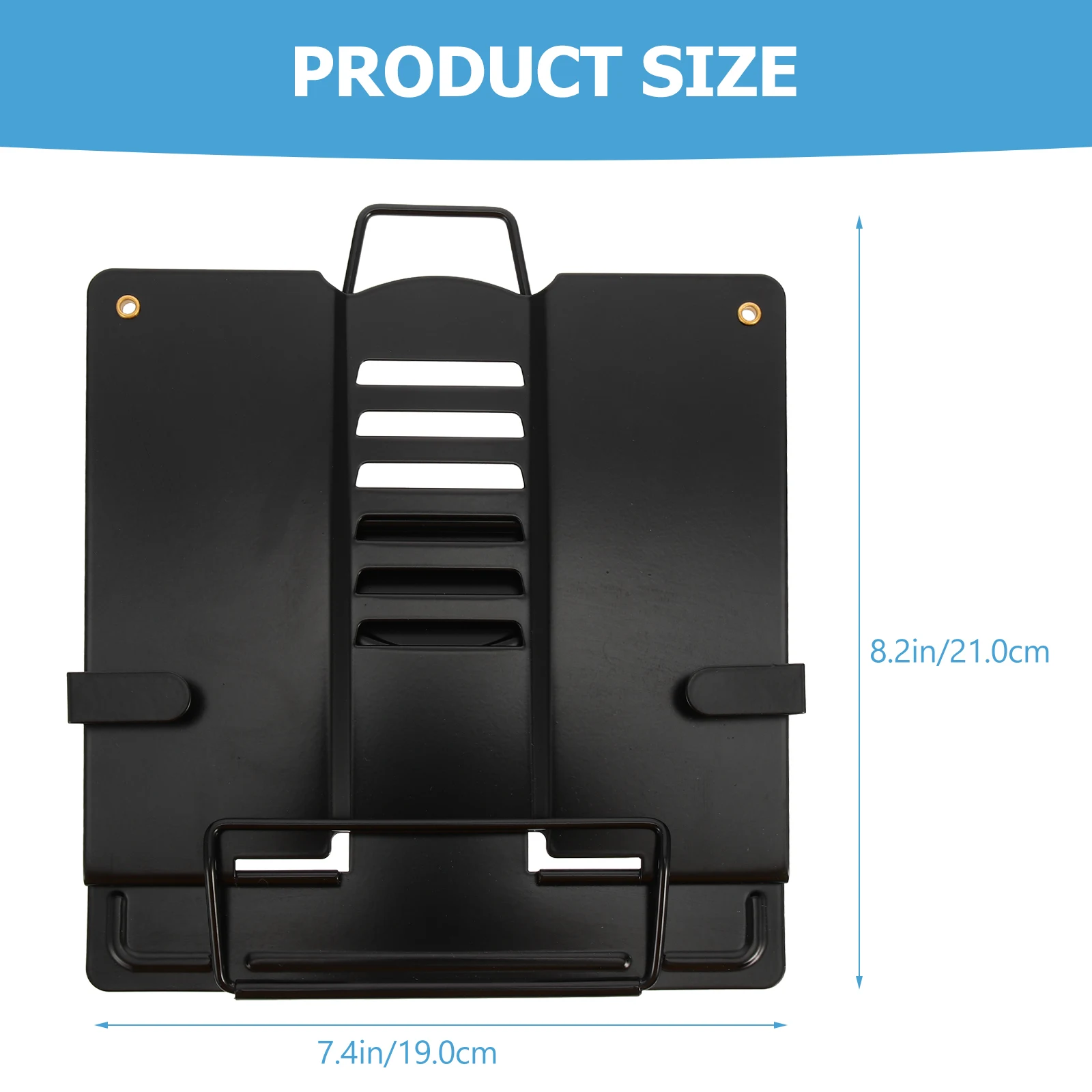

Reading Rack Stand Book Holder Adjustable Document Tablet Portable Iron for Desktop