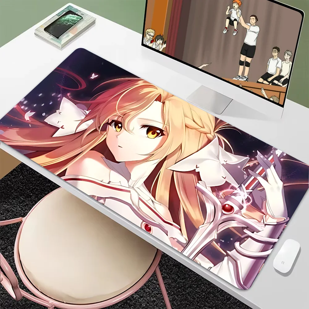 Anime Sword Art Online Yuuki Asuna Mousepad New Arrivals Large Gaming Mousepad L XL XXL Gamer Mouse Pad Size For Keyboards Mat