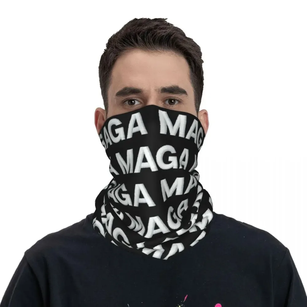 MAGA HAT Donald TRUMP Bandana Neck Gaiter Printed Balaclavas Magic Scarf Multi-use Headwear Running Unisex Adult Breathable