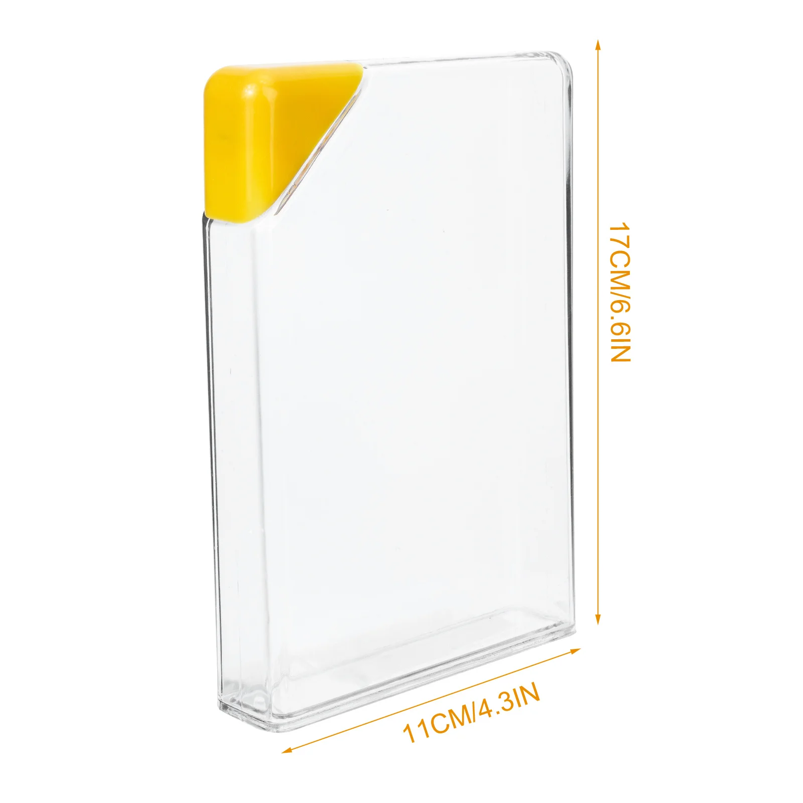 

450Ml Flat Water Bottle Reusable Slim Transparent Portable Travel Kettle For Outdoor Sports Leak-Proof Square Shape A5 Size