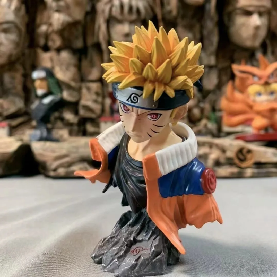 Genuine NARUTO Figure Namikaze Minato Sarutobi Hiruzen Tobirama Shisui Uchiha Itachi Figures PVC Bust Anime Model Kids Toy Gifts