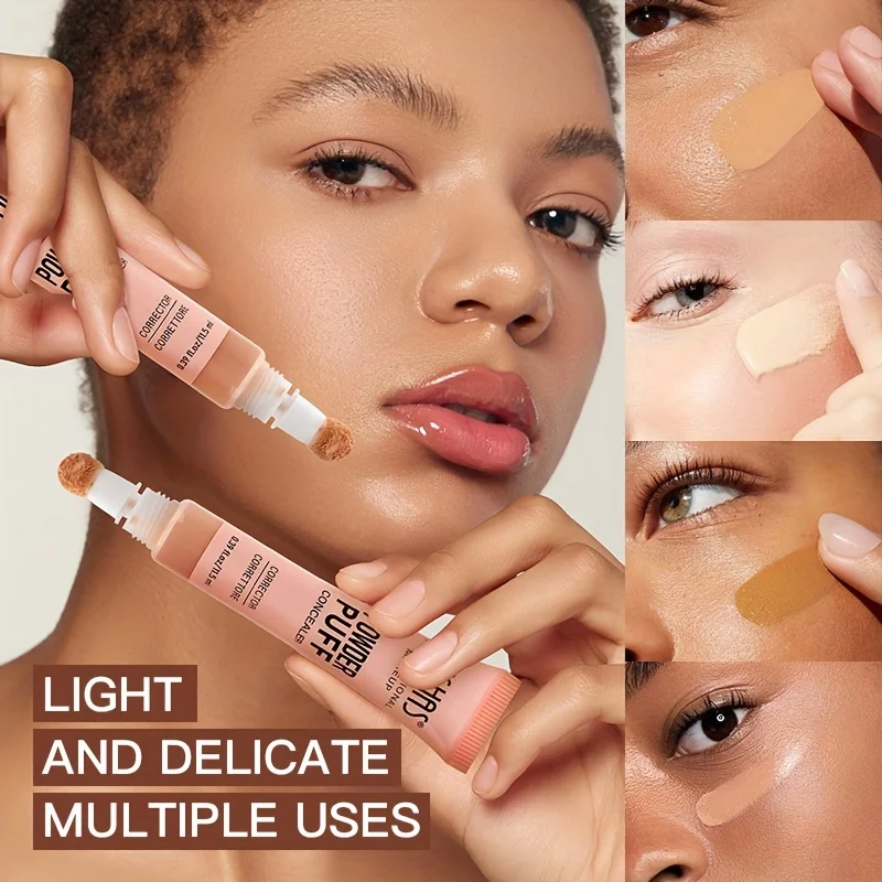 คอนซีลเลอร์กันน้ำและกันน้ำมันอูชาส มีให้เลือก 12 สี มีน้ำหนักเบา ระบายอากาศได้ดี และให้การปกปิดที่เรียบเนียนและสม่ำเสมอ