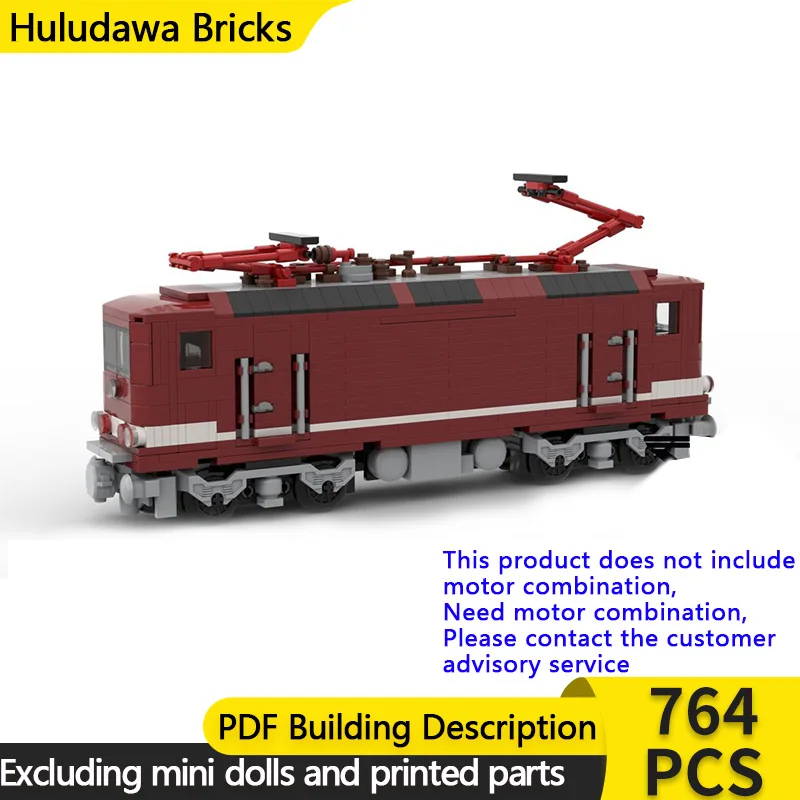 

City Car Model MOC Building Bricks Series 243 Electric Locomotive Modular Technology Gifts Holiday Assemble Children Toys Suit