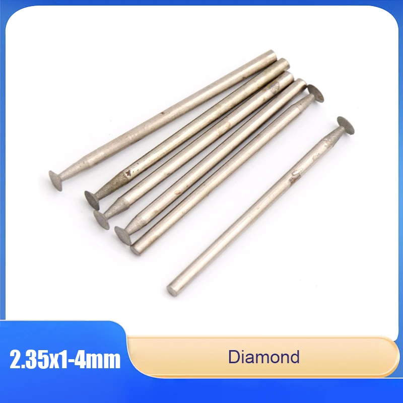 

1/2/5/10/20pcs Diamond-Coated H-Needle Thin Nail Heads 600/1200 Grit 2.35mm Shank 1-4mm Suitable For Various Power Tools