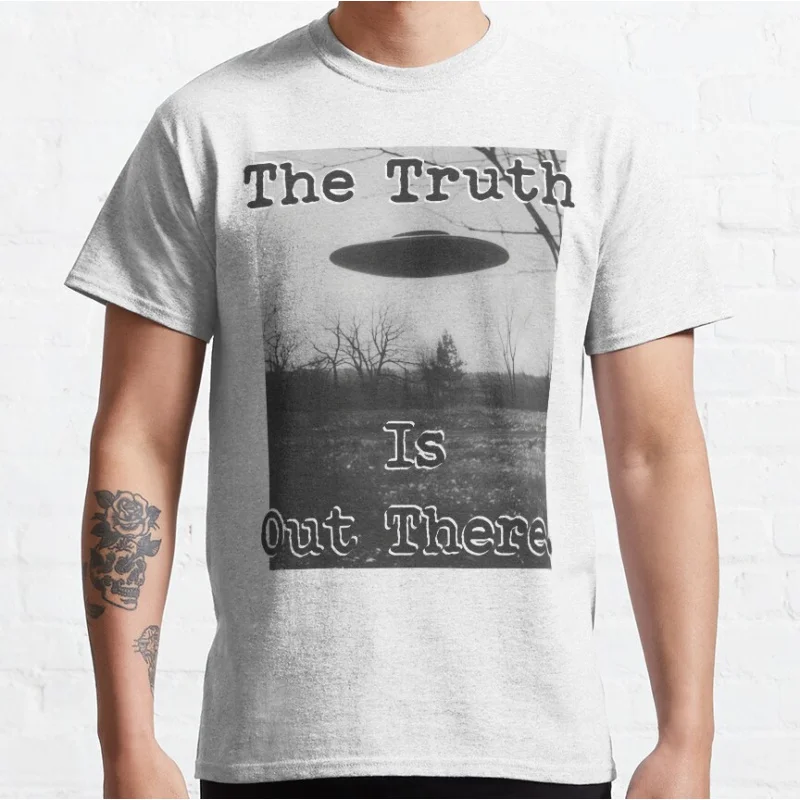 

The Truth Is Out There UFO Photograph Extraterrestrial Flying vintage Alien sci fi tv The x files Graphic T Shirts large size