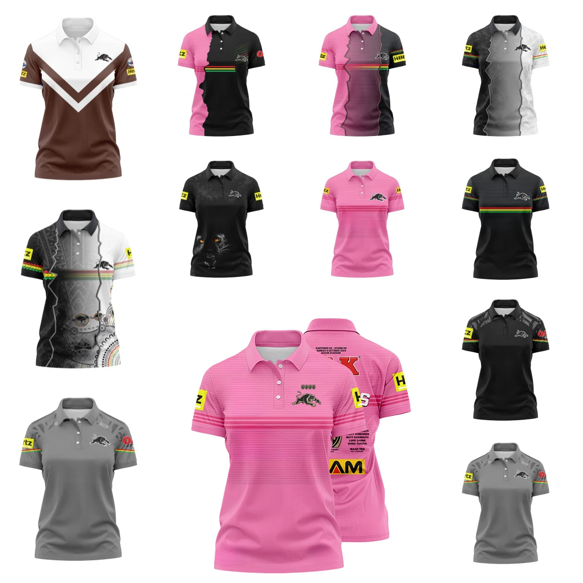 2024 Penrith Panthers Rugby New Women's Polo Shirt Home/Away/Splicing/Legion/Preliminary High Quality Rugby Women's Polo Shirt