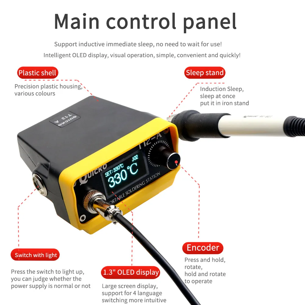 Imagem -04 - Bateria Li-ion Portátil para Makita Dewalt Milwaukee Worx 18v 20v Estação de Solda sem Fio Ferro Faça Você Mesmo T12 Estação de Solda