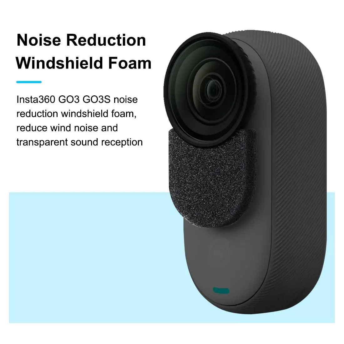 PULUZ 6pcs Noise Reduction Windshield Foam Gasket For Insta360 GO 3 / 3S