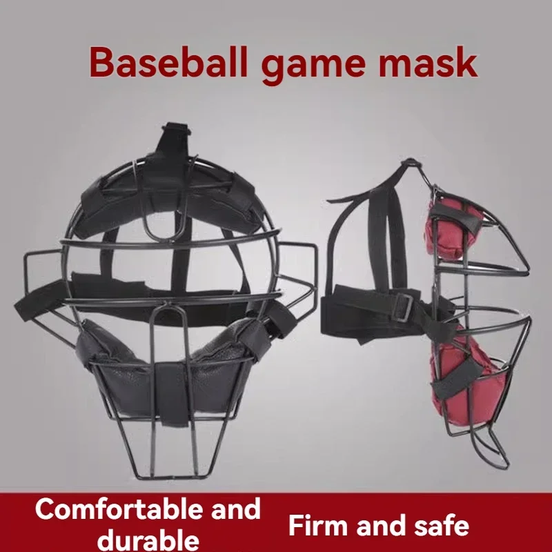 Protective face mask with face and ear protection; safety mask; new baseball/softball catcher's sports helmet.