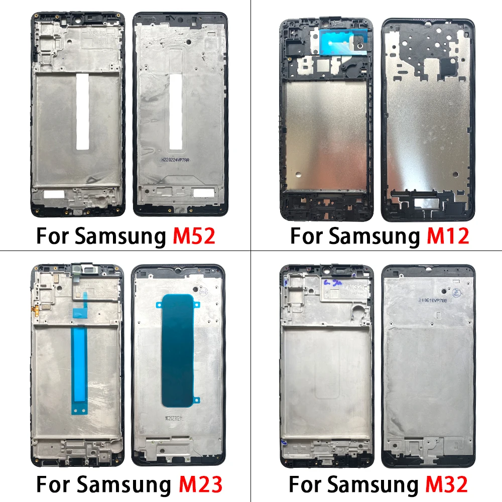 NEW Middle Frame Housing For Samsung M12 M13 M21 M23 M31 M32 M51 M52 M53 M62 Rear Middle Frame LCD Front Bezel Cover Parts