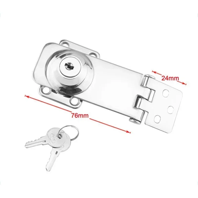 Kunci Pengait Kapal Laut 304 Kait Pengaman Pengait Pengunci Baja Tahan Karat untuk Aksesori Kapal Pesiar Pintu Loker Dek Kabin