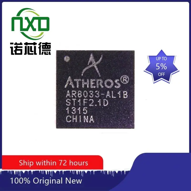 

5PCS/LOT AR8033-AL1B QFN48 active component device new and original integrated circuit IC chip component electronics