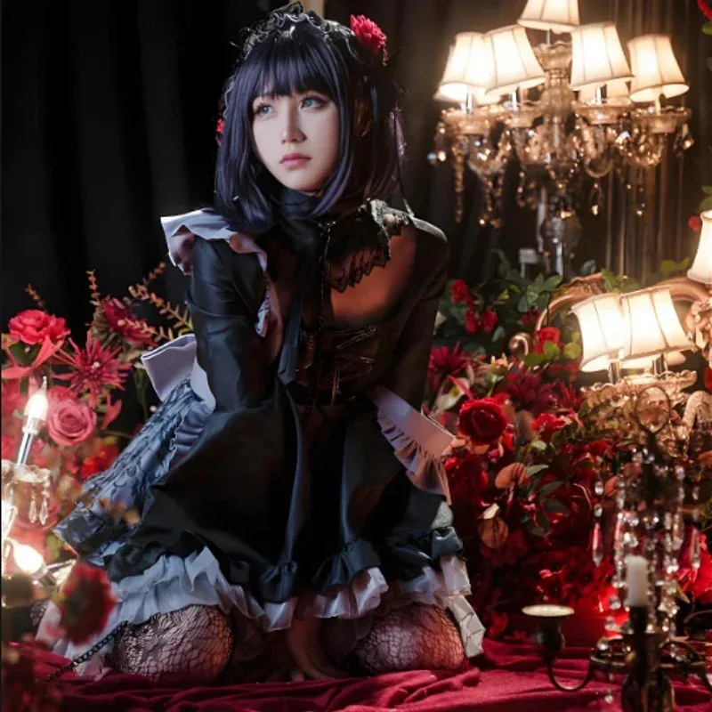 애니메이션 마이 드레스업 달링 마린 키타가와 코스튬 풀세트 코스프레 소품 액세서리 메이드 유니폼 의상 여성 드레스 파티 로리타