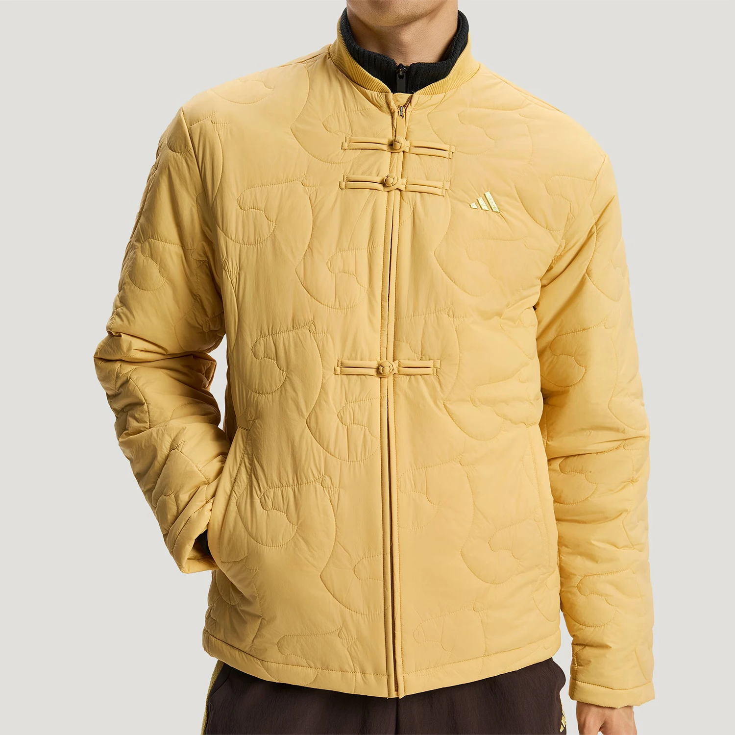 

Adidas genuine winter men's and women's new Chinese style waterproof soft casual cotton jacket KQ5097