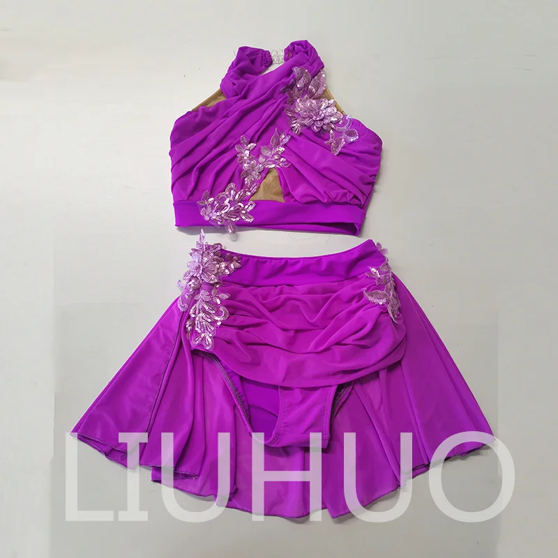 LIUHUO Lyrical Dancing Dress for Performance Color Pole Skirt Factory Customize BD3529