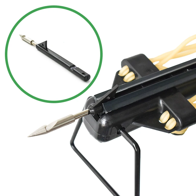 Outdoor Fish Shooting Slingshot with Laser Aiming Fish Dart Launcher Hunting Long Pole Slingshot Adult Entertainment Toy