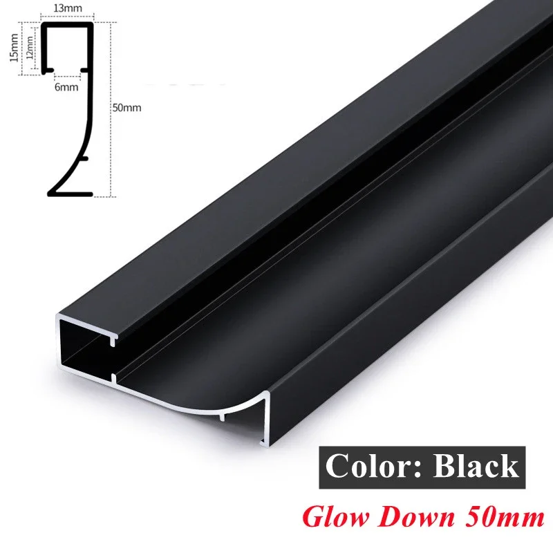 Recessed Skirting Line Aluminum Profile Silicone Diffuser Channel Backlight Baseboard Home Linear Wall Decor Bar Strip Lamp