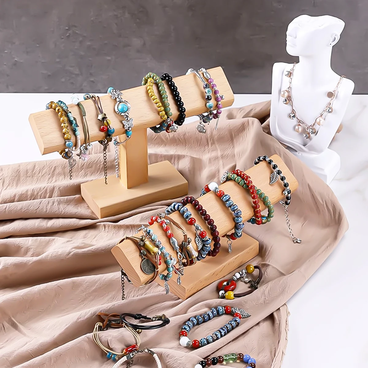 خشبية جديدة T-Bar خمر الجوز سو - مراجعة Jewelry Watches Vintage وسعره