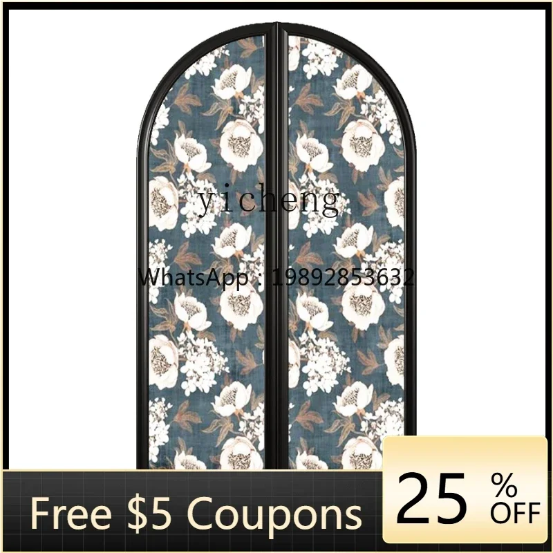 

ZZ Retro Living Room Hallway Wall-Mounted Solid Wood Storage Cabinet Bedroom Wardrobe Sundries Storage Cabinet