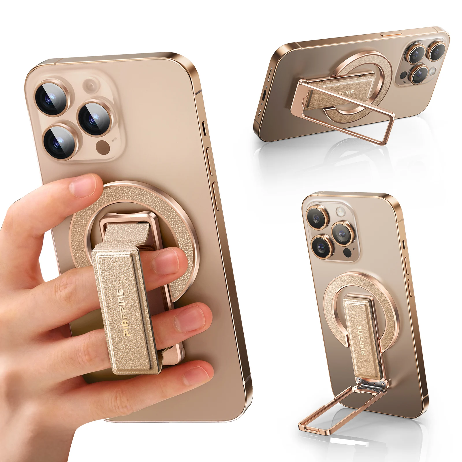 

Oatsbasf Magnetic Phone Grip Phone Ring Holder Angle Adjustable Finger Ring Stand for iPhone Samsung Google Elegant Vibe