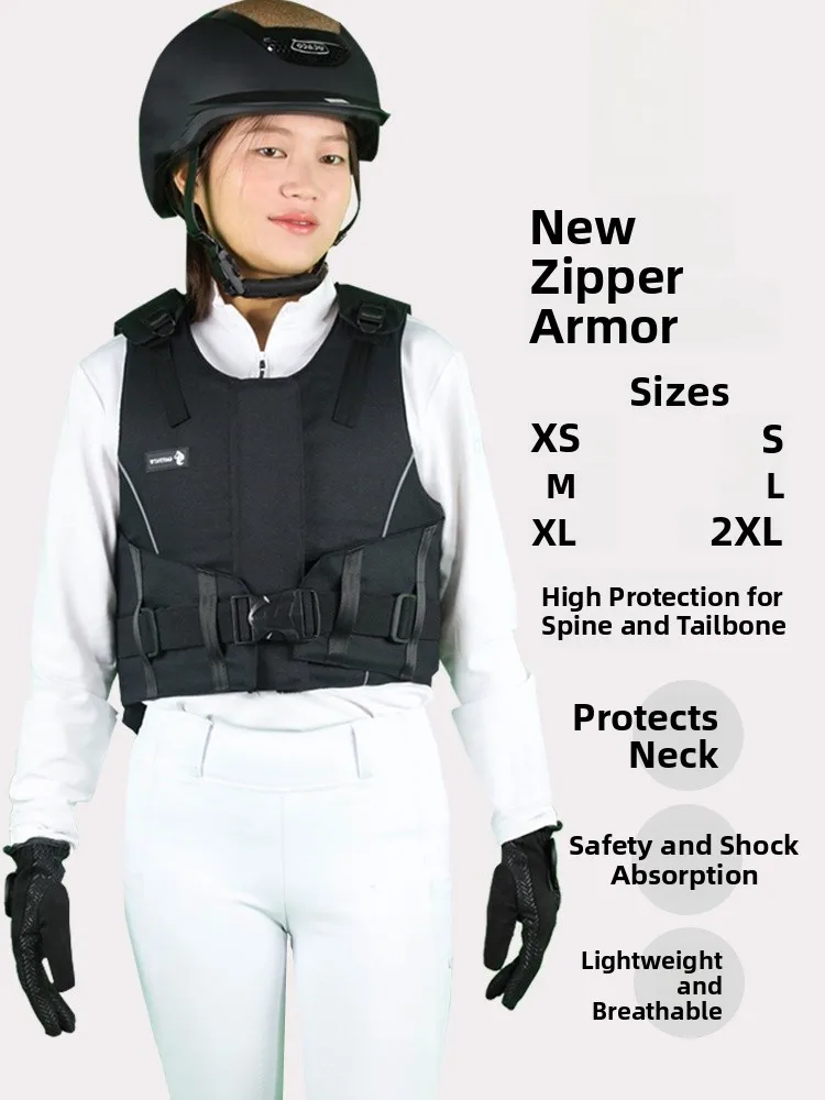 nouvelle-armure-Equestre-a-fermeture-Eclair-pour-l'entrainement-et-l'Equitation-–-tenue-de-protection-pour-chevaux-et-Equipement-sportif-pour-les-passionnes