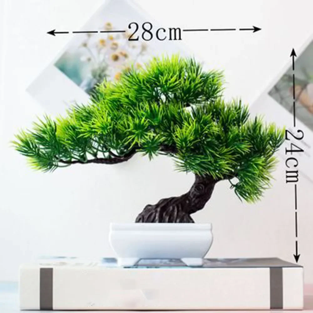 

Fake Artificial Pot Plant Bonsai Potted Simulation Pine Tree Home/Office Decor Plastic Home Decoration Garden Party Hotel Decor