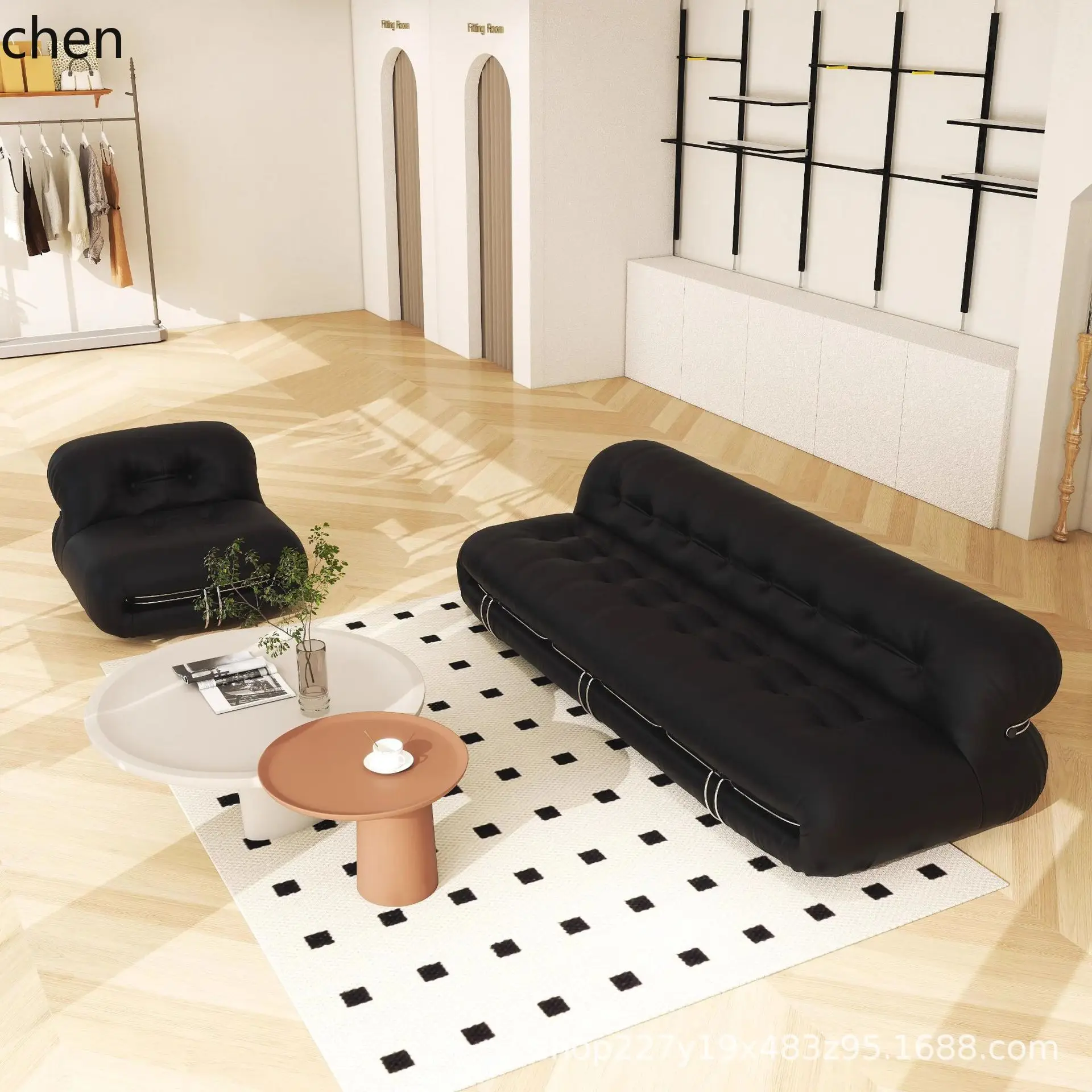 HXL متجر لبيع الملابس أريكة الإقامة المنزلية فندق التفاوض الاستقبال أريكة الترفيه #5