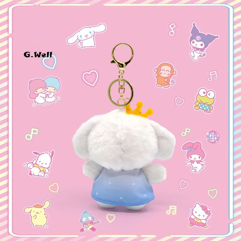 12pcs Anime Action Figures Dress-up Leisure Series Cinnamoroll Cute Sanrio Toy Doll Keychain Holiday Gift Toy For Children