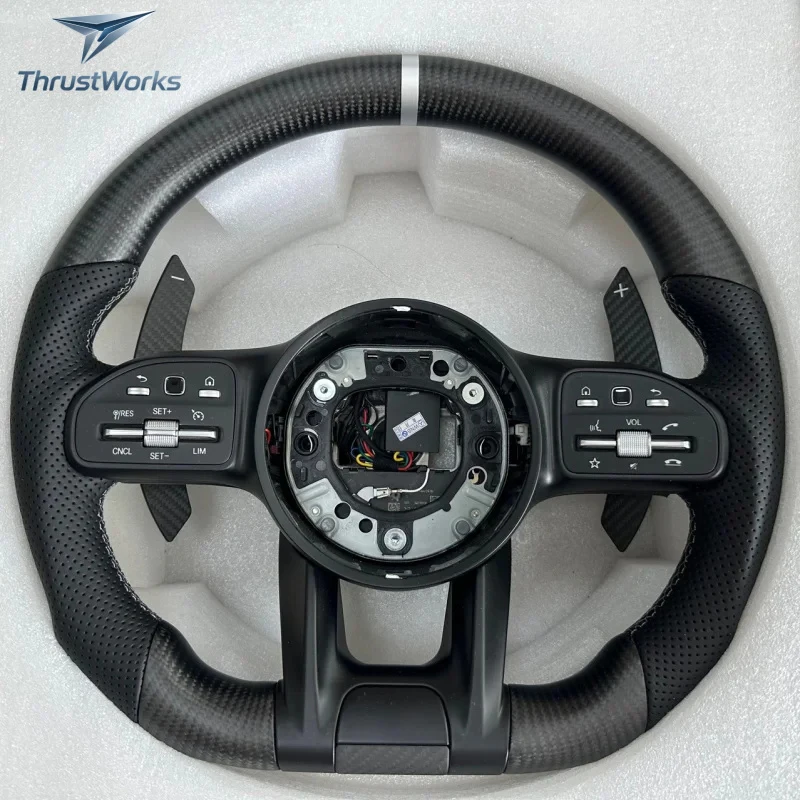 ThrustWorks Carbon Fiber Steering Wheel W204 W205 W211 W203 W212 W176 W213 W210 W124 W177 W221 A C E S Cla New