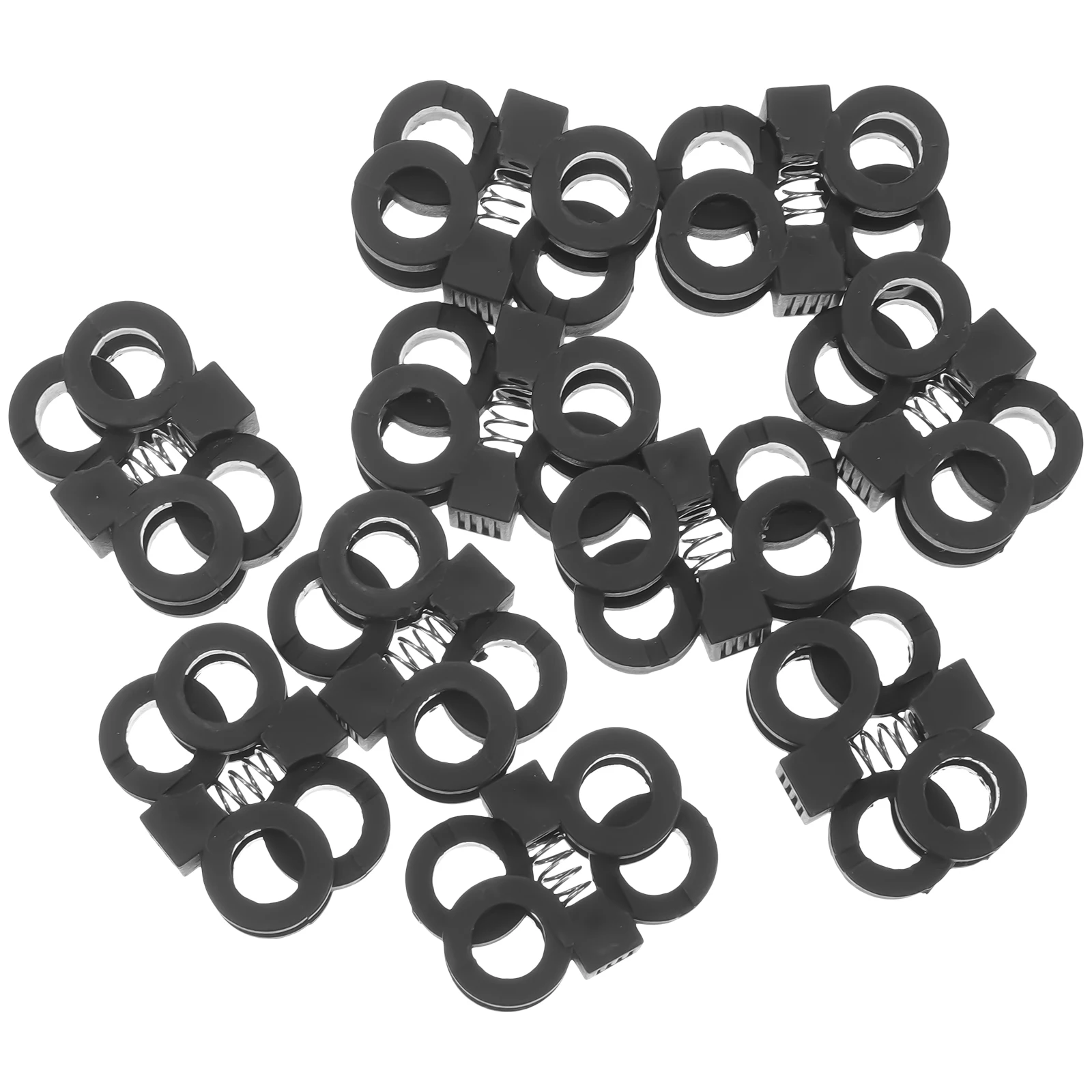 10 Stück Schnürsenkel-Schnallenhalter, Clips, Verschluss, Schwarz, große Größe, verstellbare Schnürsenkel, Verriegelungssystem, sichere Passform, langlebiges Material für Erwachsene