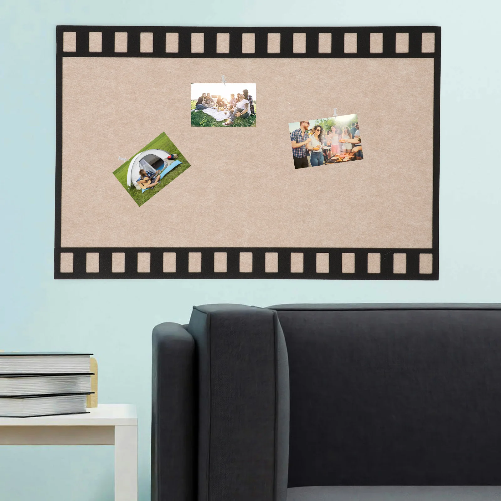 شريط الفيلم إطار الصورة نشرة الرجعية ورأى رسالة المجلس للمنزل مكتب ديكور عرض لوحة إشعار جدار جبل #3