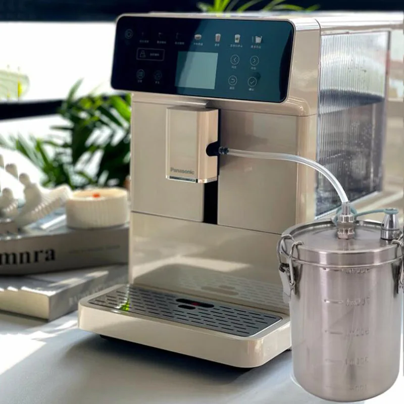 

For coffee machine, 1000ML stainless steel milk frother and storage container