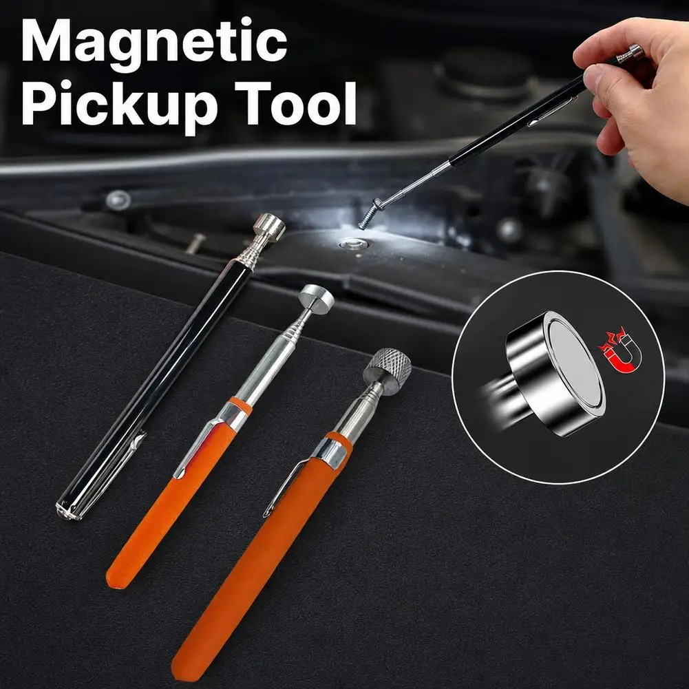 Magnetic Picker Retractable Magnetic Pickup Tool Mini Portable Telescopic Magnetic Magnet Pen Extendable Pickup Rod Stick
