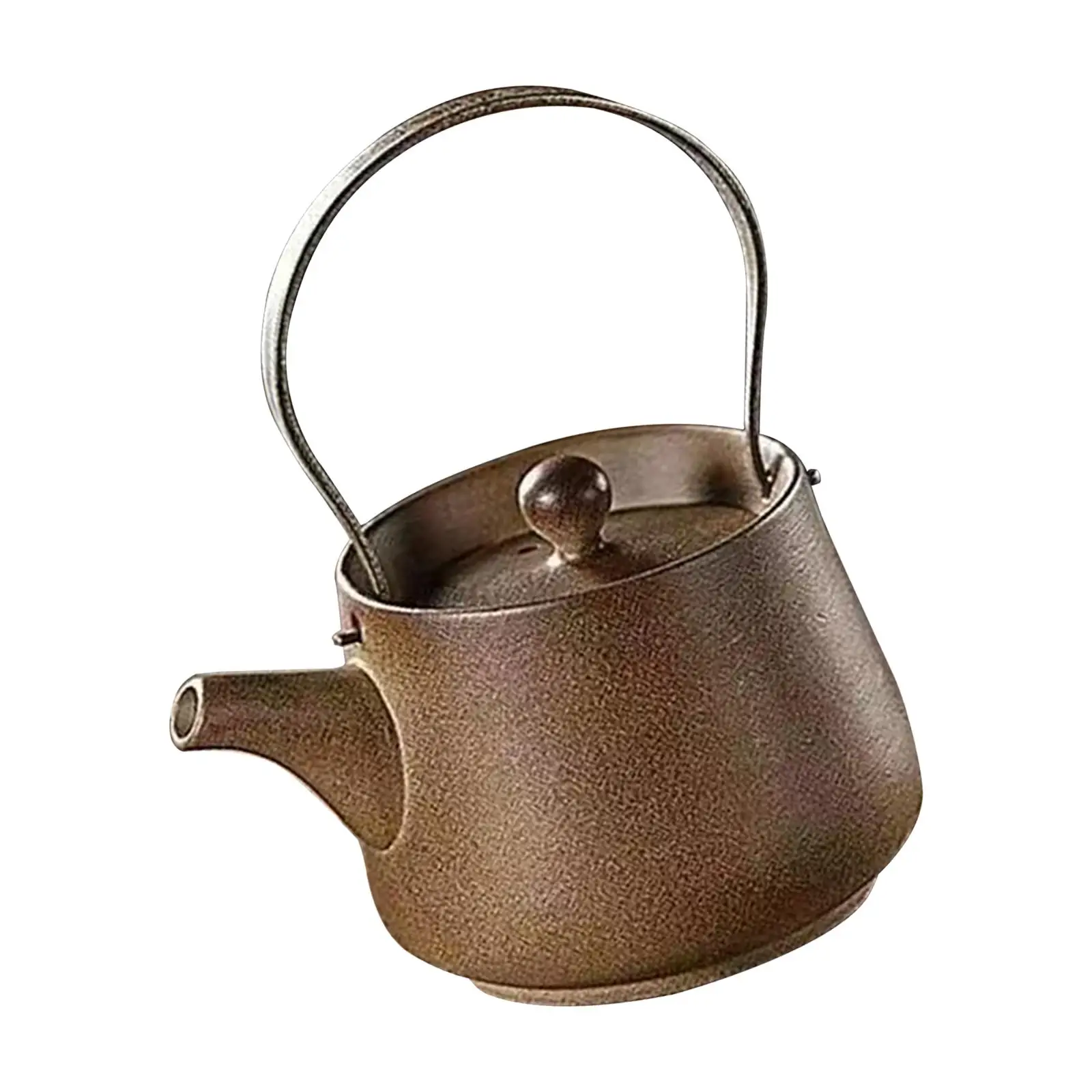 Ceramic Teapot 200ml Tea Lovers Gift Rustic Tea Infuser Porcelain Tea Pot for Restaurant Household Camping Hotel Kitchen