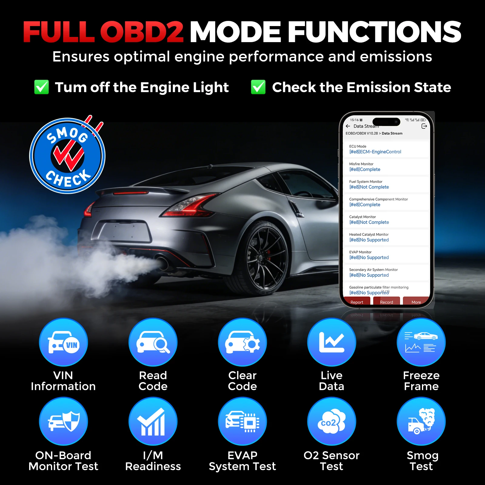 KINGBOLEN Ediag Link Vollsystem-Autoscanner mit 10 Reset-Funktionen OBD2-Tool Unterstützt FCA, CAN FD Protokoll – Detail 7