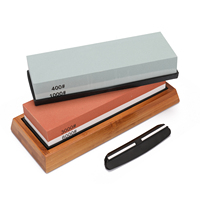 400/1000 3000/8000 Grit Premium Whetstone Cut Sharpening Stone Set SharpenerNon Slip Base Cutter Sharpener Cutter Sharpener