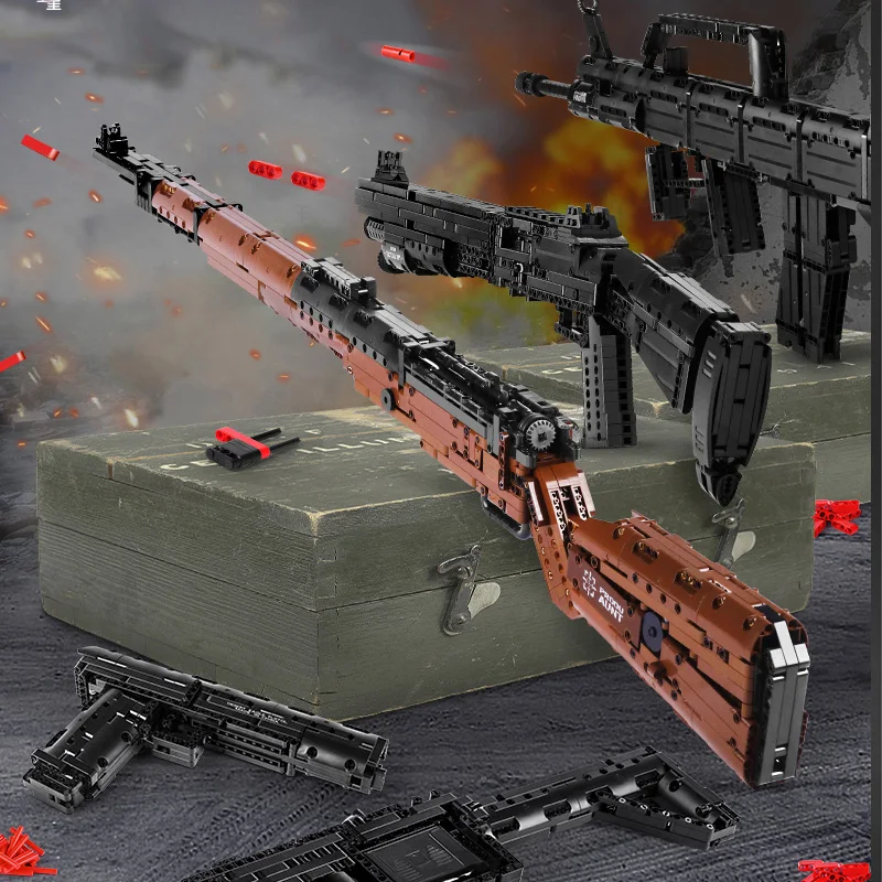 

Military Series Sniper Rifle/Pistol Model MOC Building Blocks Shooting Game Gun Assembly Education Small Bricks Boys Toys Gifts