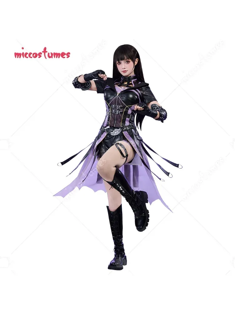 

CyMiccostumes женский костюм для косплея Nightwalker, топ и шорты с перчатками, костюмы для косплея на Хэллоуин
