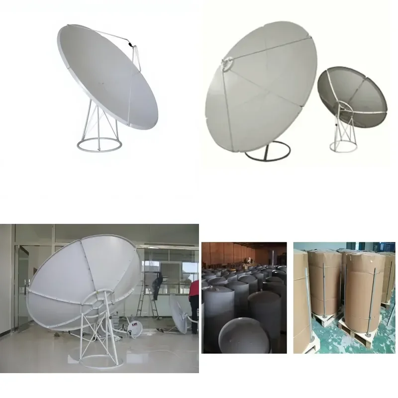 for  Ground Mount Satellite Dish Antenna 180cm 6ft Main Focus TV Antenna Digital Receiver 3.4-4GHz Frequency Range