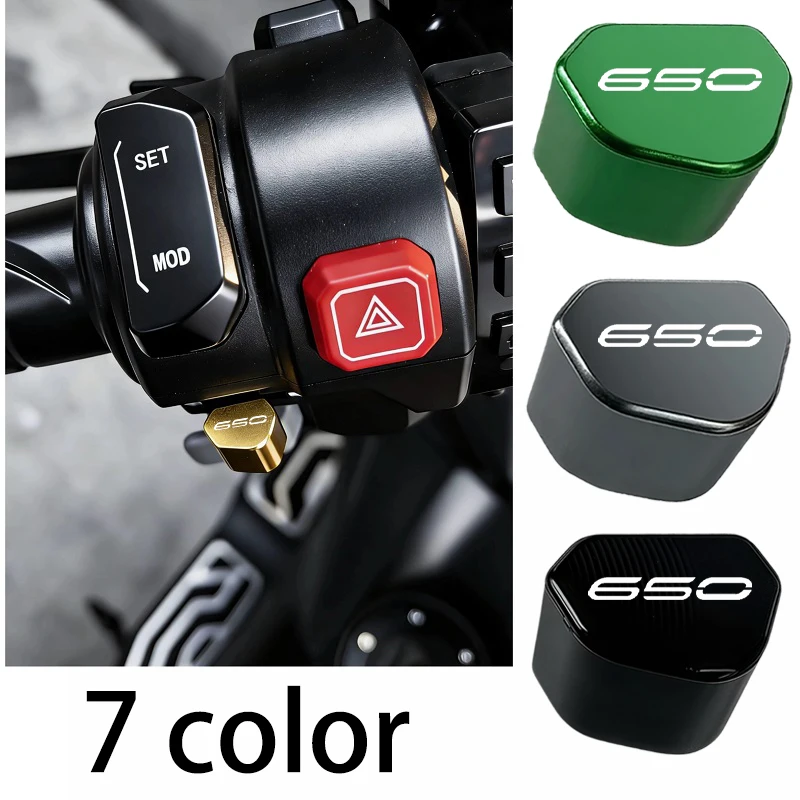 

For Kawasaki Z650 RS Z 650 Ninja 650 2017-2026 Mototcycle CNC Switch Button Turn Signal Switch Key cap Accessories