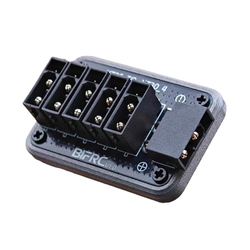 1PCS 50A XT30 (2+2) Power Distribution Board Support CAN Protocol 5-Channel Output for Robot RC Car/Boat/Submarine DIY Accessory