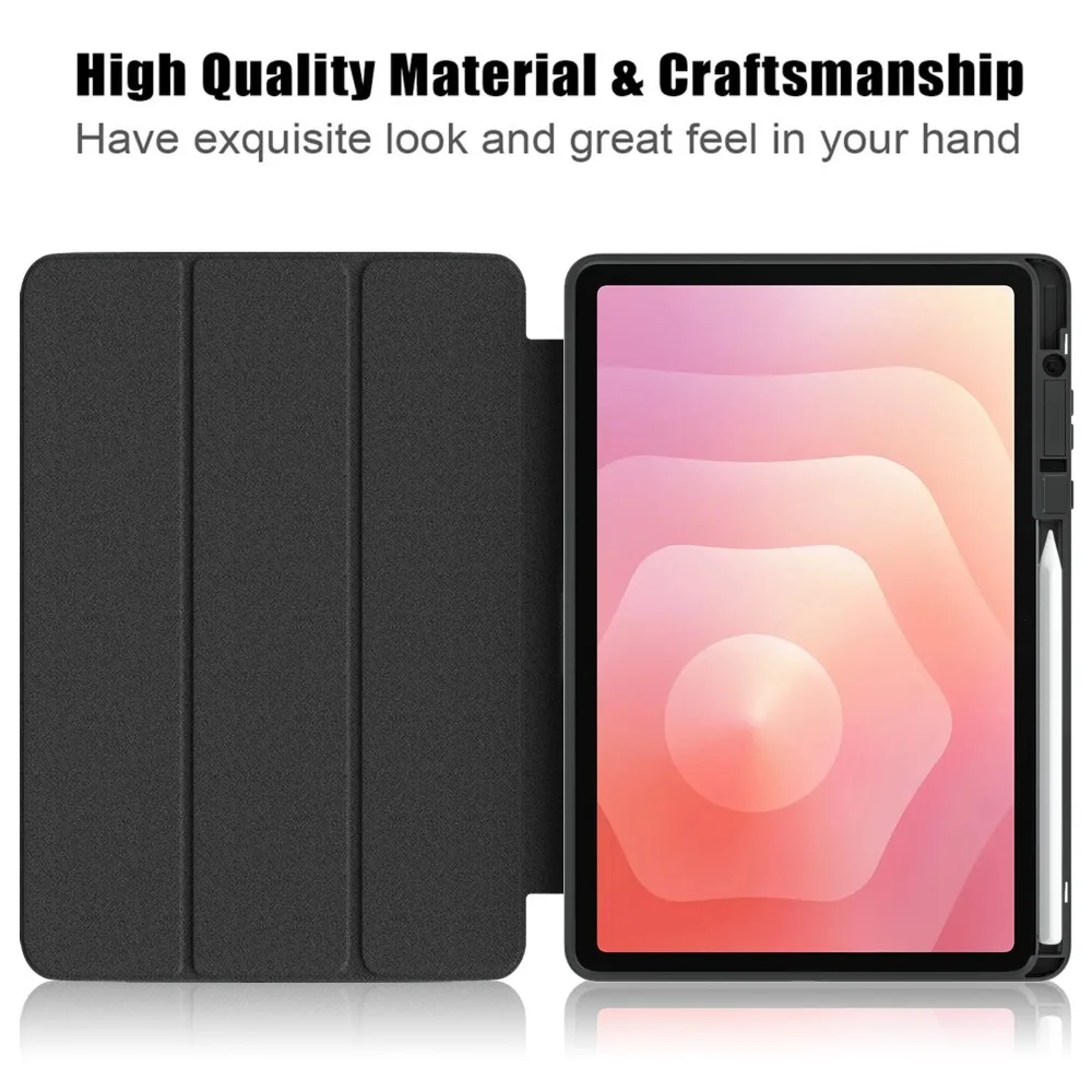 With Pencil Holder Fold Magnetic Stand for Samsung Galaxy Tab S11 Case 2025 11 Inch SM-X730/SM-X736 for Samsung Tab S11 Cover