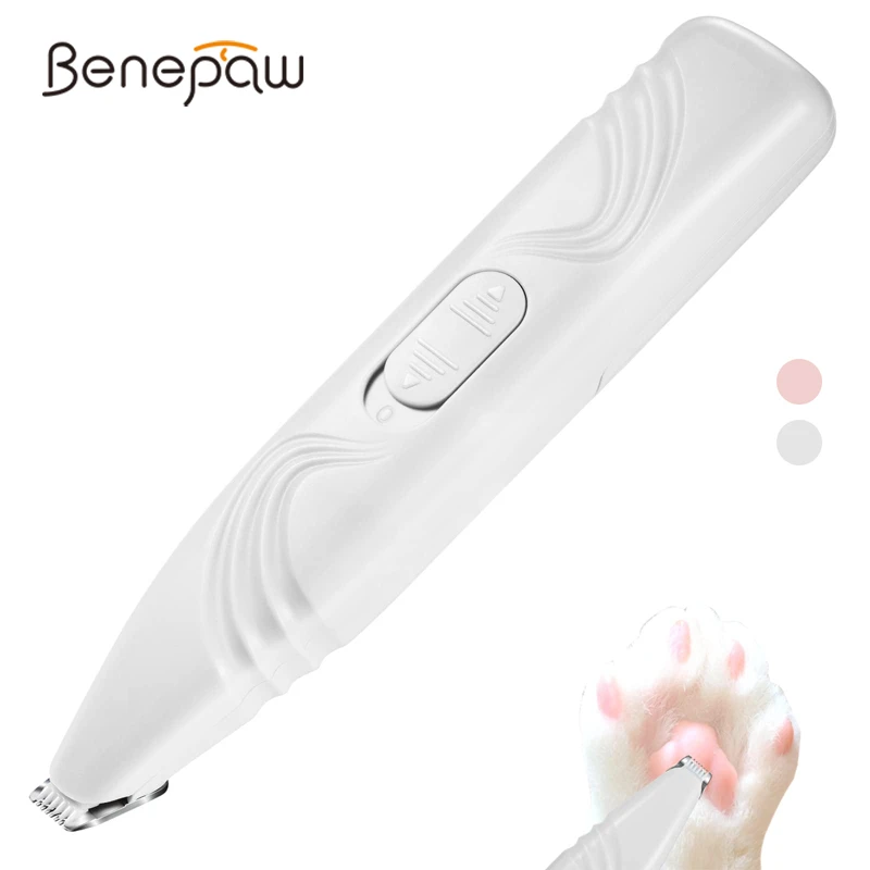 Benepaw Professional Dog Grooming Clippers Electric Low Noise Pet Hair Trimmer For Hair Around Paws Eyes Ears Face Rump