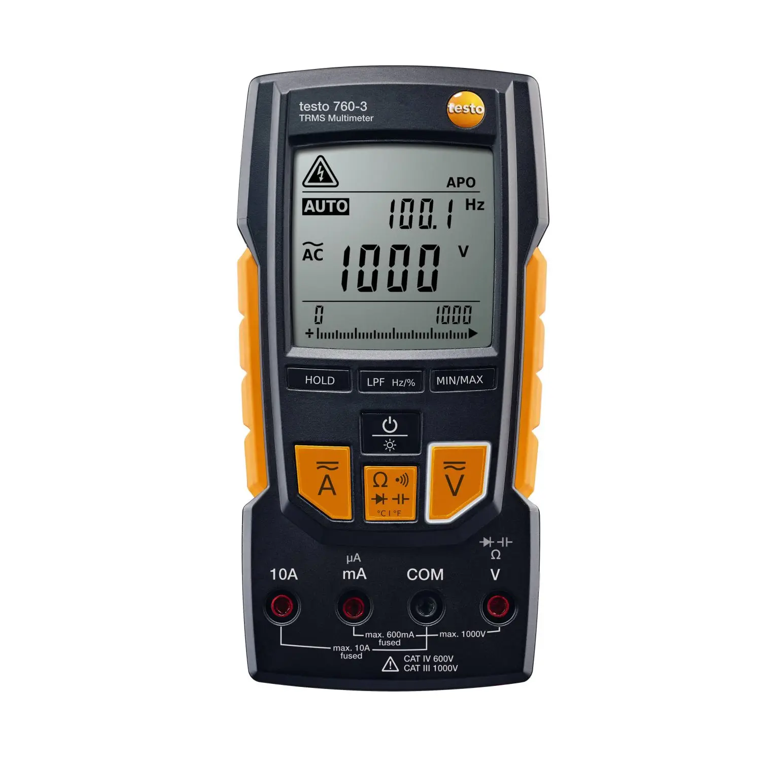 Testo 760-3 1000V High Performance Industrial Grade Digital TRMS Multimeter 0590 7603 For Voltage/Capacitance/Frequency/Current