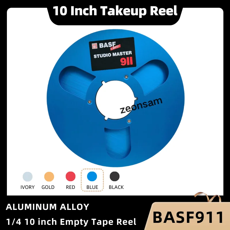 BASF 1/4 10 Inch Empty Tape Reel Nab Hub Reel-To-Reel Recorders Accessory Empty Aluminum Disc Opening Machine Parts