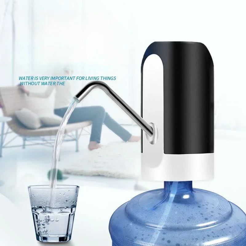 USB Charge One Click Switch Dispenser Kitchen Automatic Water Bottle Pump Universal Electric Cordless Water Pump Dispenser Pump