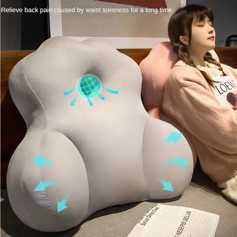여름 아이스 실크 침대 옆 부드러운 가방 소파 쿠션 베개, 허리 쿠션 베개, 침대 독서 쿠션