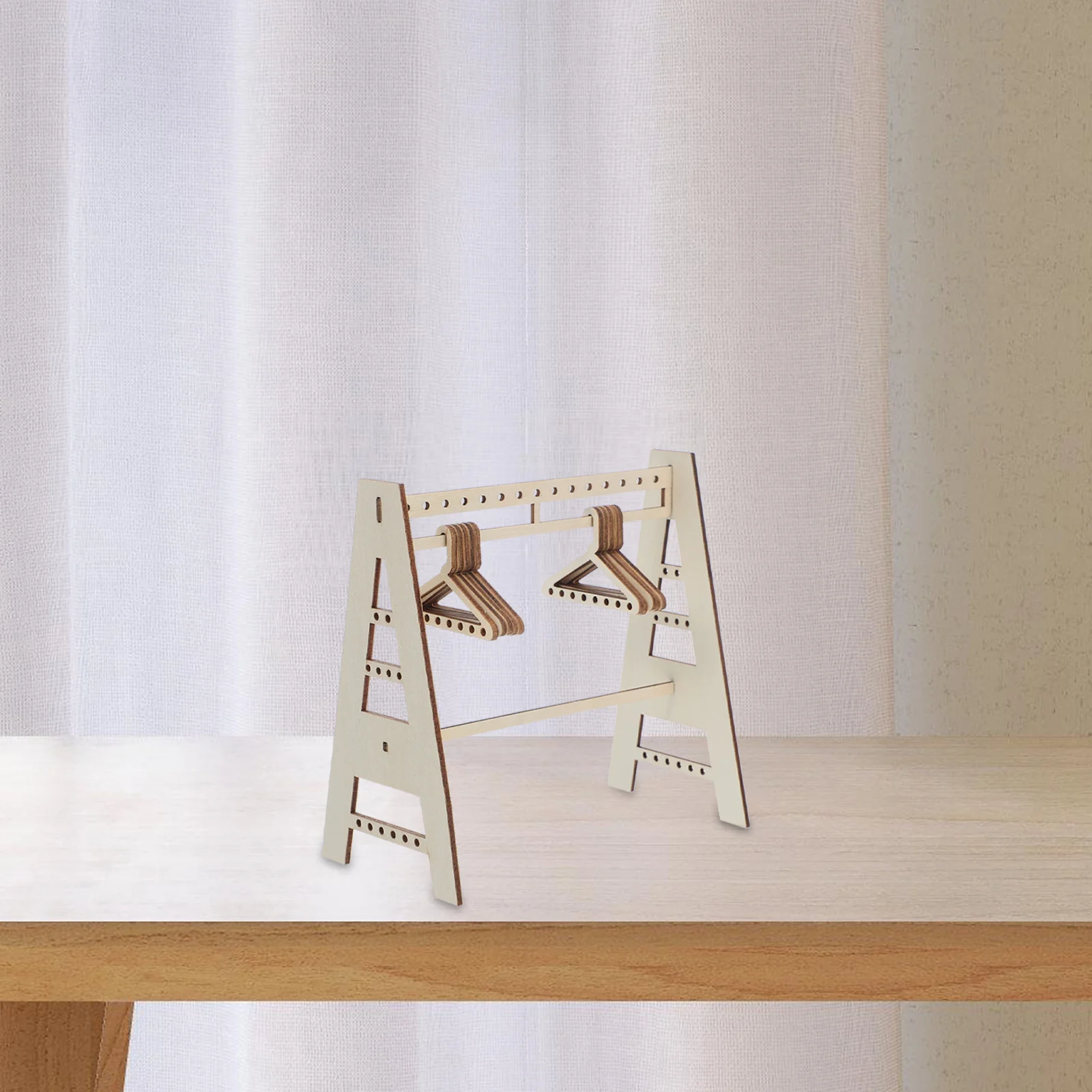 

Multi Function Wooden Jewelry Stand Earring Hanger Necklace Holder Rack with Unique Partition Design for Storage