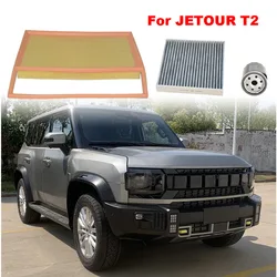 3pcs Filter Set For JETOUR T2 2023-2024 CHERY TRAVELER SQRF4J20 Gas Engine Parts Cabin A/C Fresh Air Oil Filter Kit Accessories