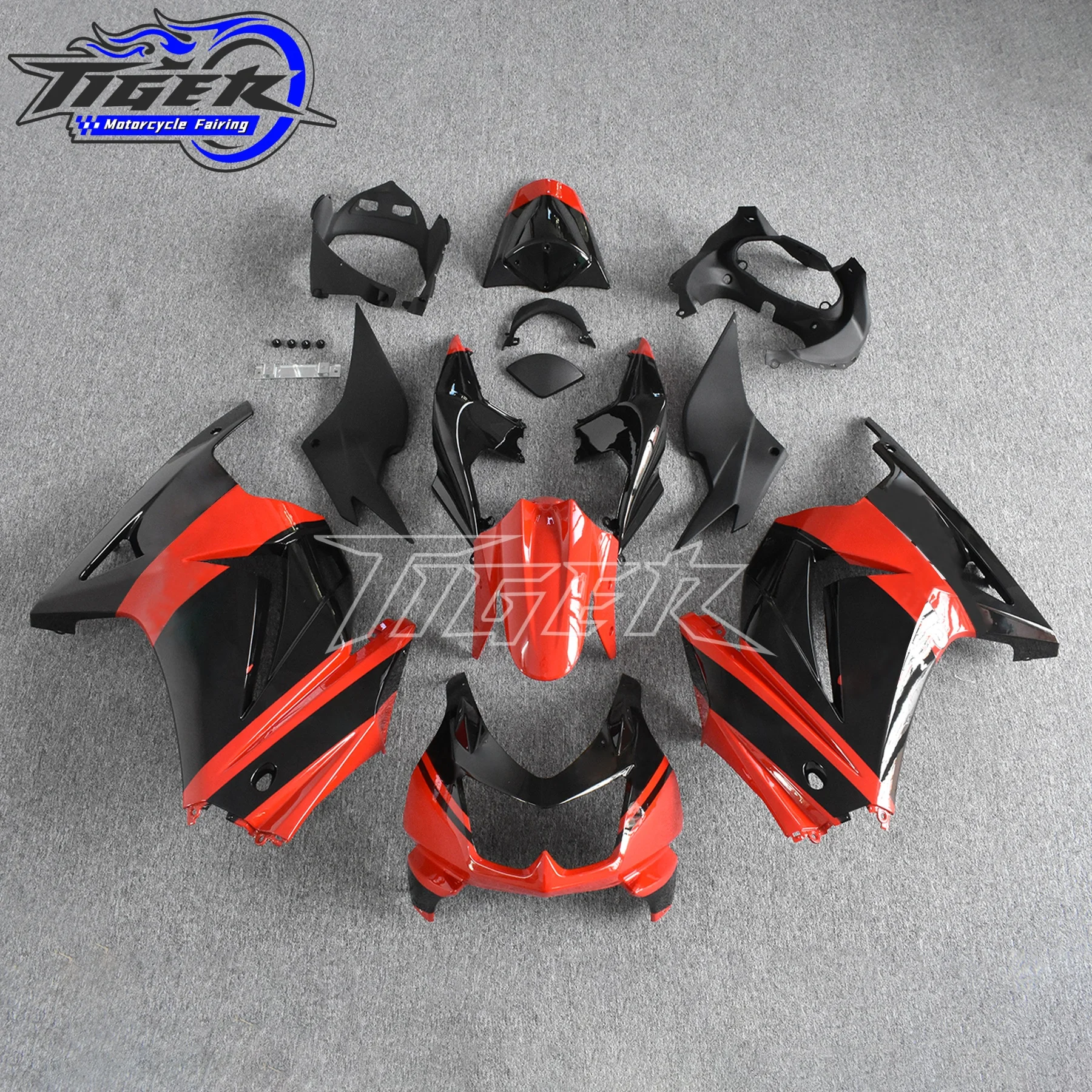 

Motorcycle Fairing Kit fits for Ninja 250 Ninja 300 08 09 10 11 12 year ZX250 EX300 2008 2009 2010 2011 2012 Fairing Red Black